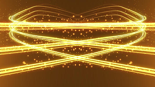 金色粒子光线修饰转场视频的预览图