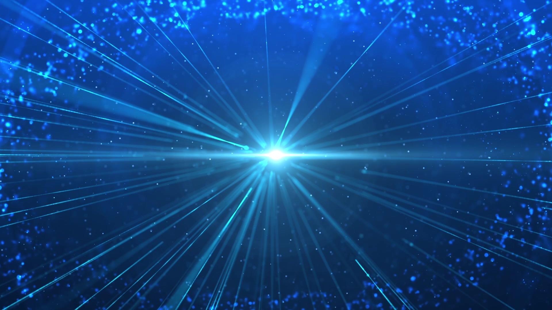 蓝色粒子汇聚背景视频的预览图
