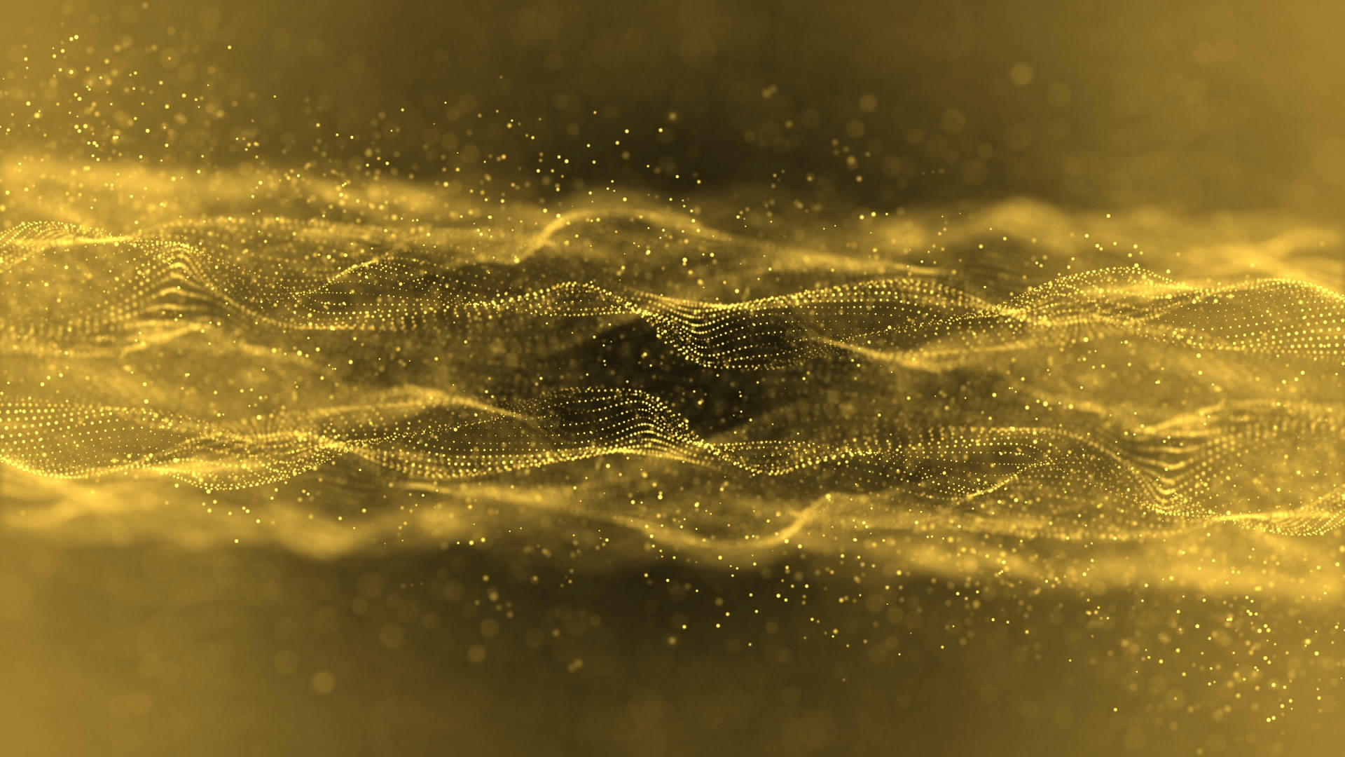 金色粒子海洋背景素材视频的预览图