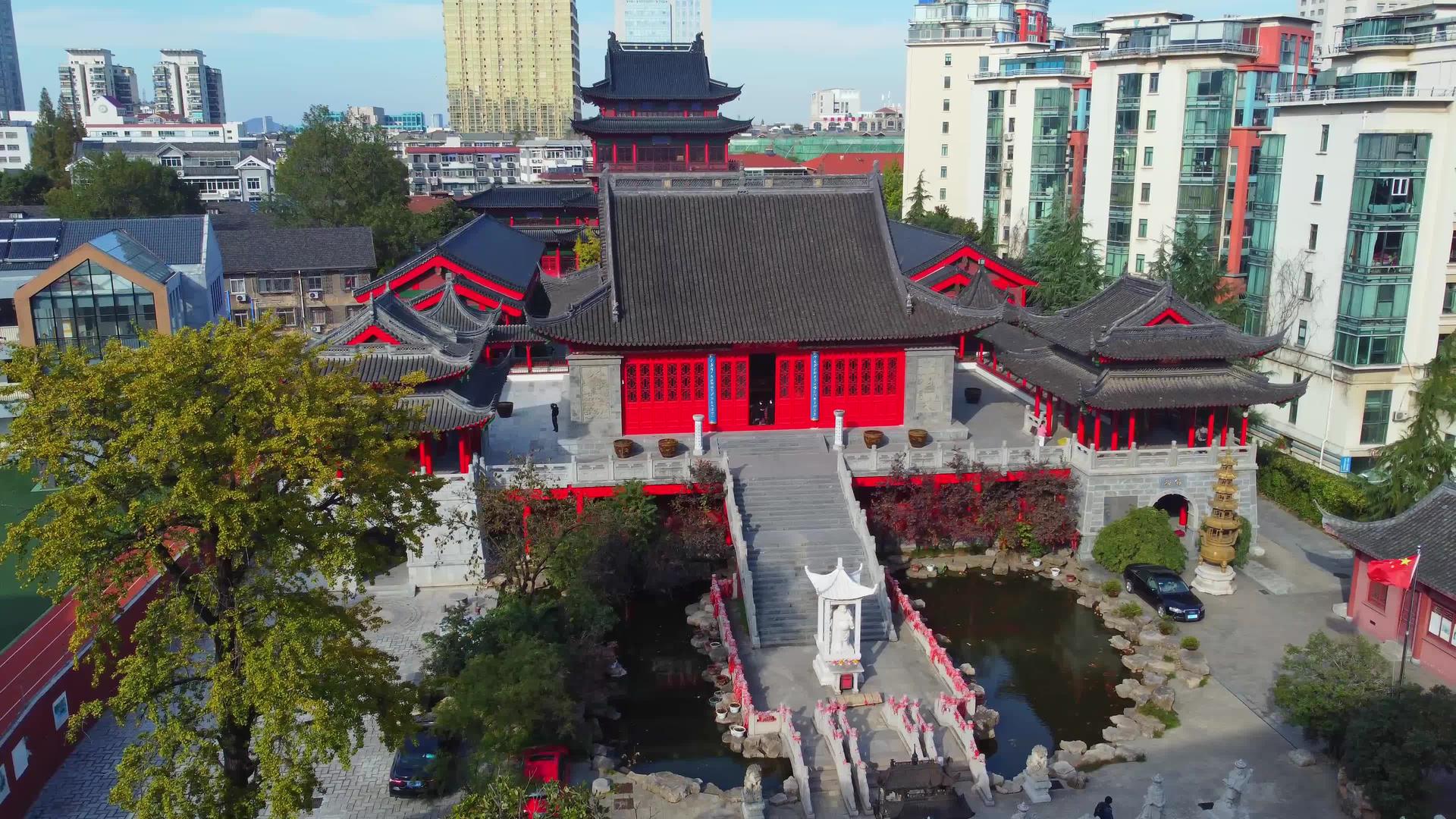 南京毗卢寺航拍视频的预览图