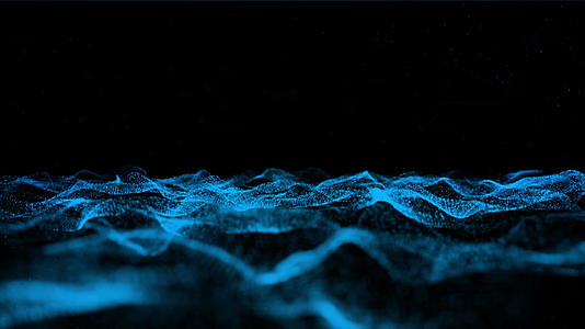 粒子海平面海波纹动画元素带透明度通道视频的预览图