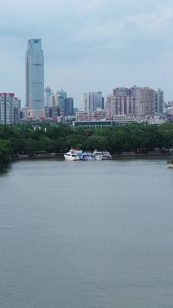 广州海印大桥高清航拍城市交通视频的预览图