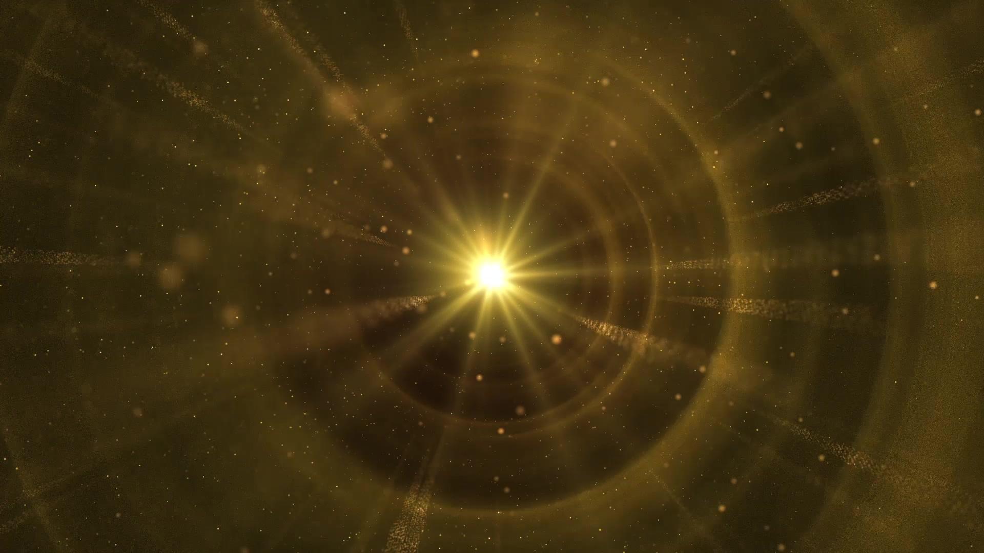 金色光效粒子背景视频的预览图