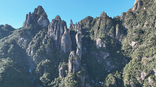 江西旅游5A级景区三清山巨蟒峰奇峰异石自然风光视频的预览图
