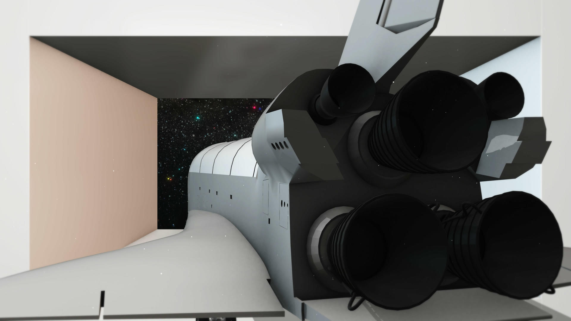 4K三维裸眼3D航天飞机背景视频的预览图