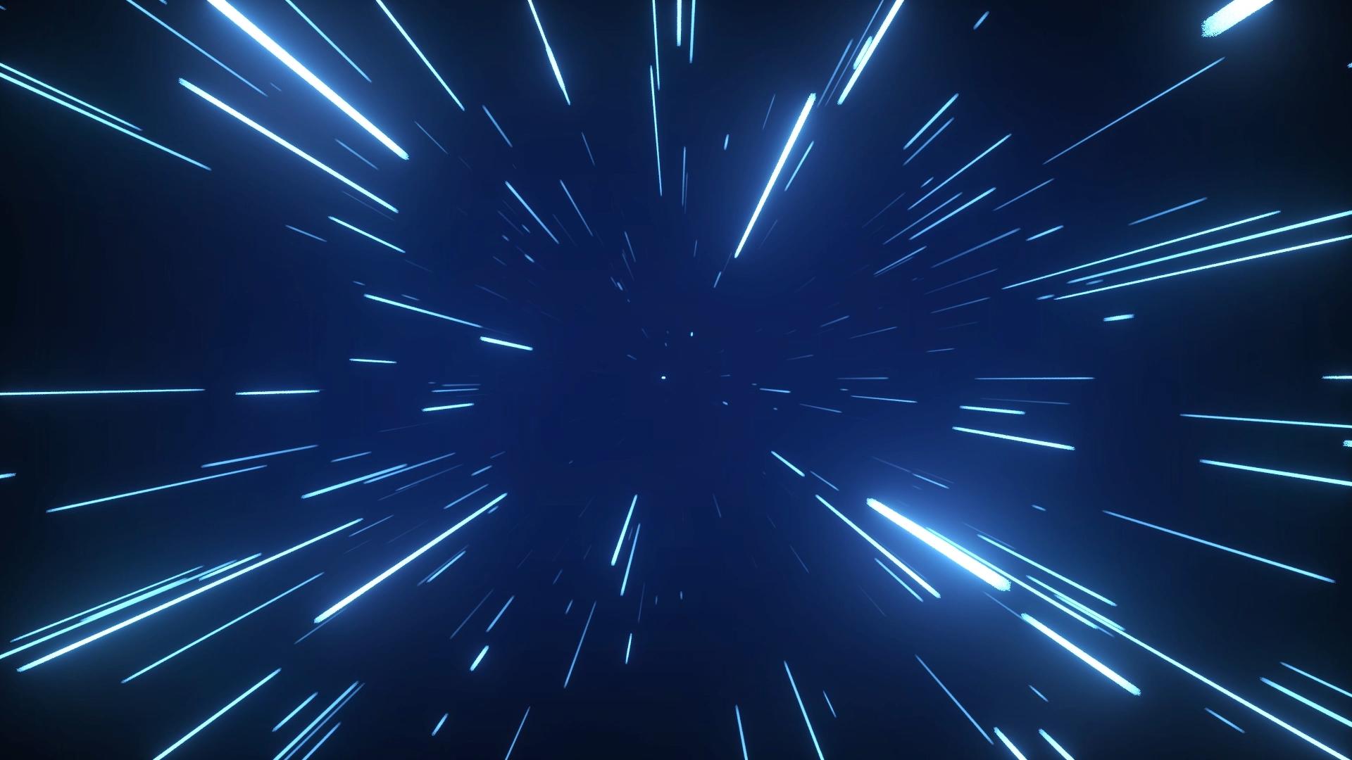 科技感光束穿梭突破次元无缝循环动画视频的预览图