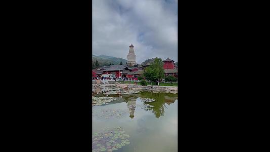 五台山景区世界文化遗产塔院寺竖版视频视频的预览图
