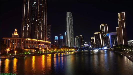 天津海河夜景视频的预览图