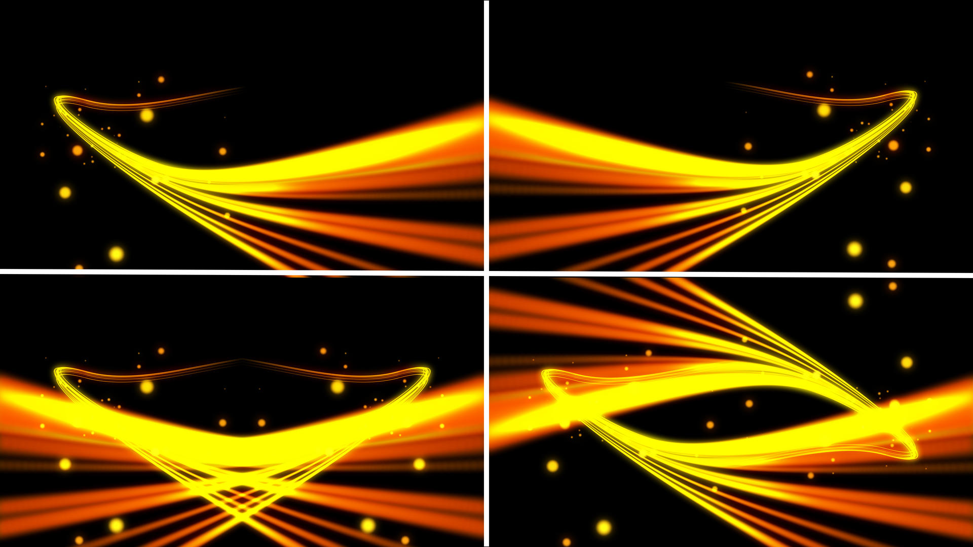 4K金色粒子修饰光线AE合成视频的预览图