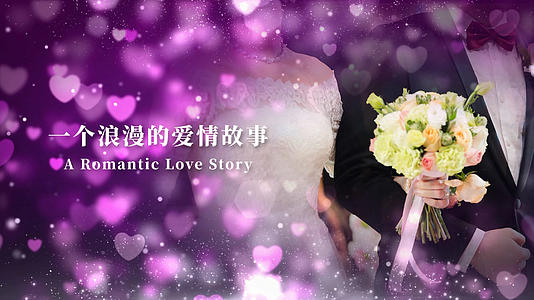 七夕情人节浪漫婚礼相册AE模板视频的预览图