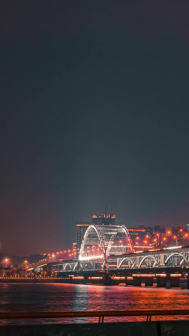 杭州城市双层复兴大桥震撼延时视频的预览图