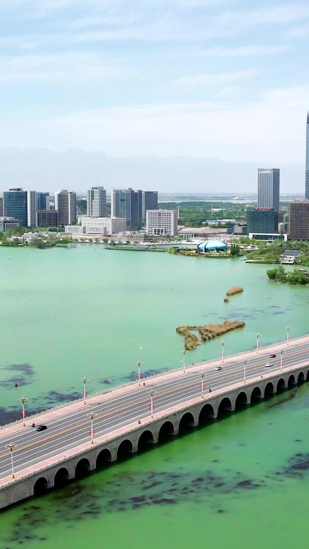 宁夏银川金水桥实拍视频的预览图