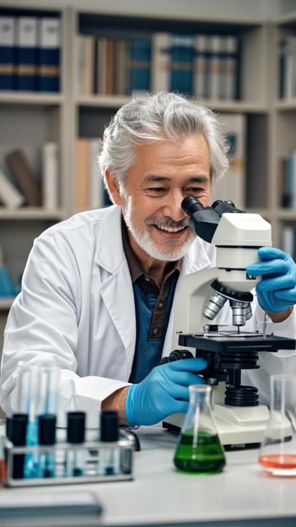 专注于科学探索的科研人员视频的预览图