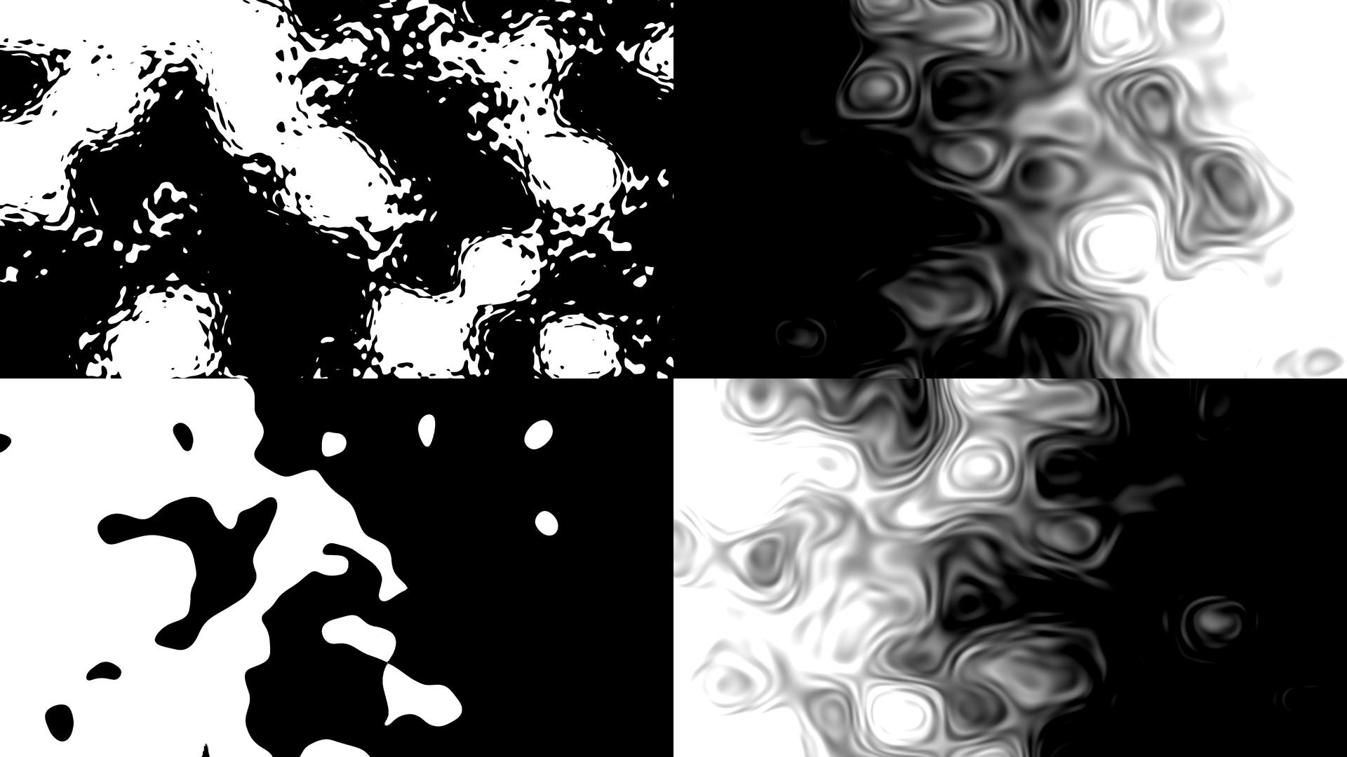 一组黑白斑点演化罩转场视频的预览图