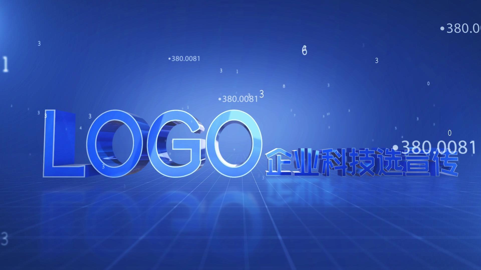 动态蓝色科技三维图文企业宣传AE模板视频的预览图