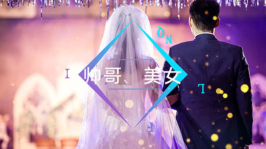 简洁时尚婚礼婚庆快闪相册展示ae模板视频的预览图