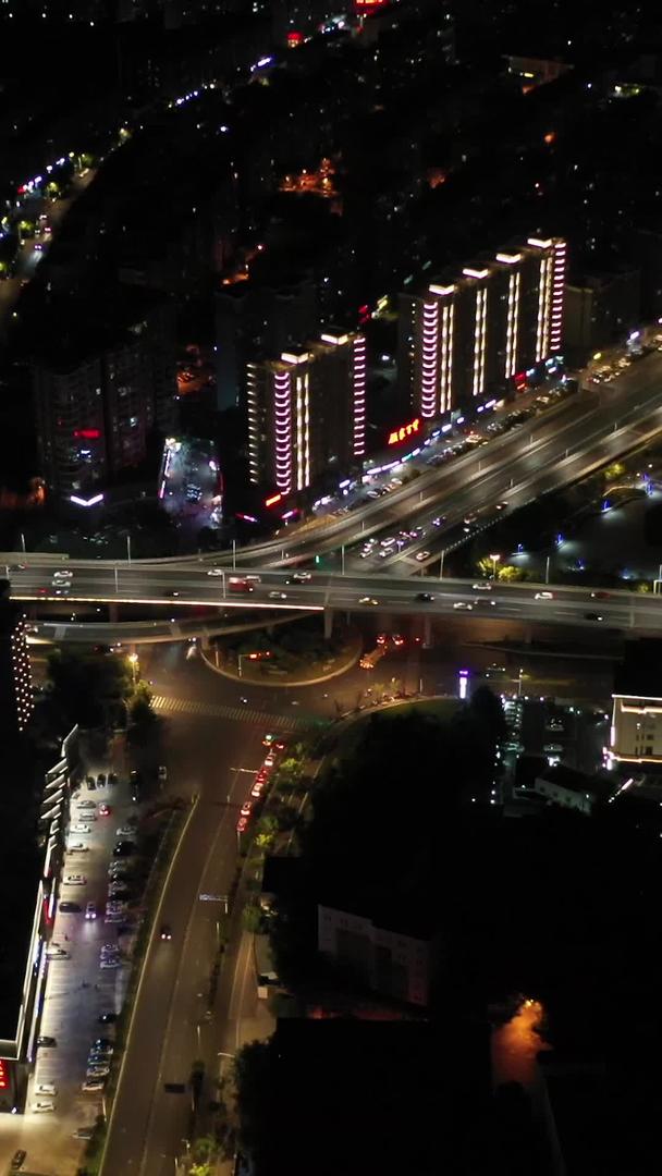 南京城江宁双龙大道夜景航拍视频的预览图