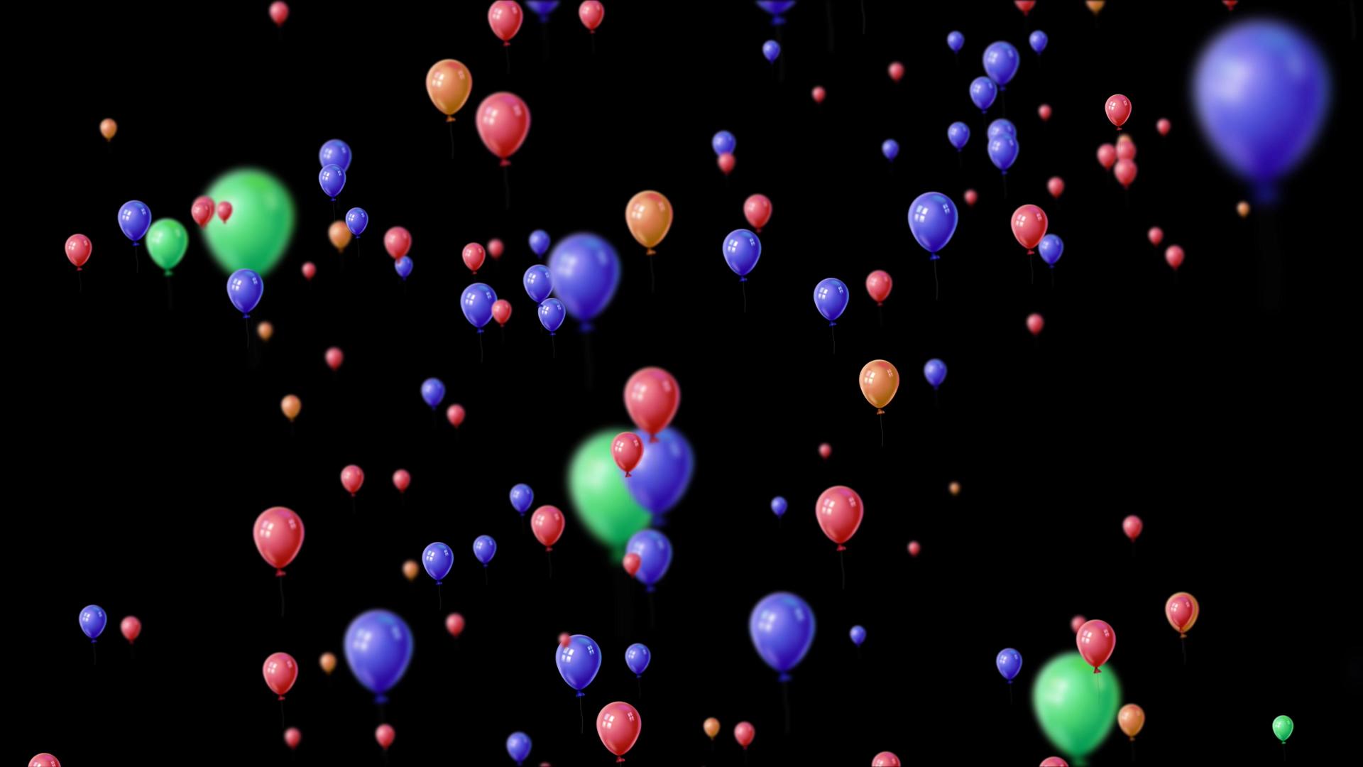4K气球飞升上升节日视频的预览图