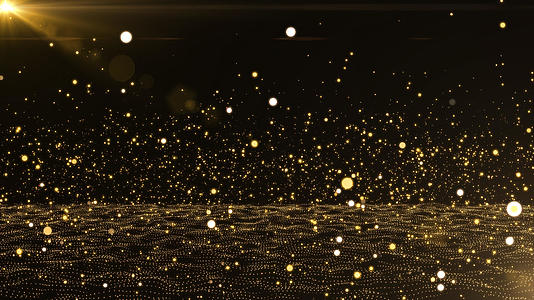 金色粒子飘散视频的预览图