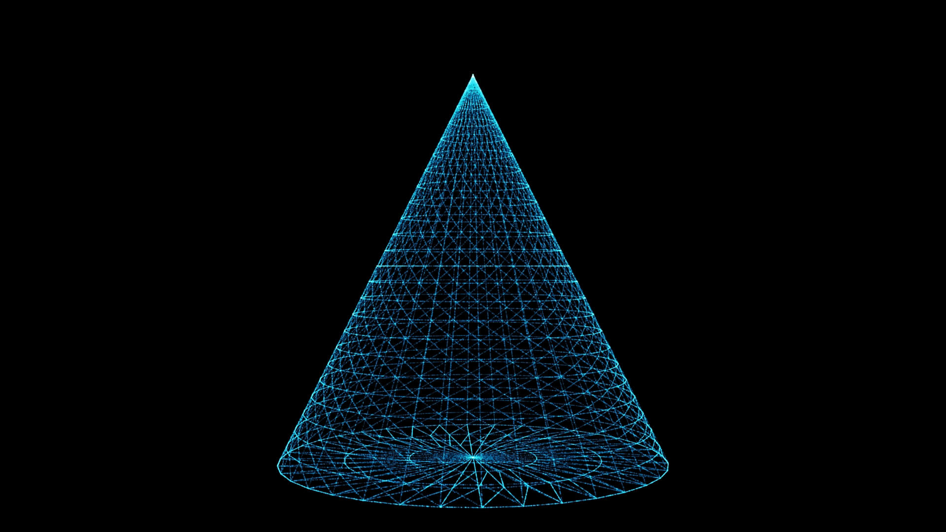 透明通道三维全息金字塔视频素材视频的预览图