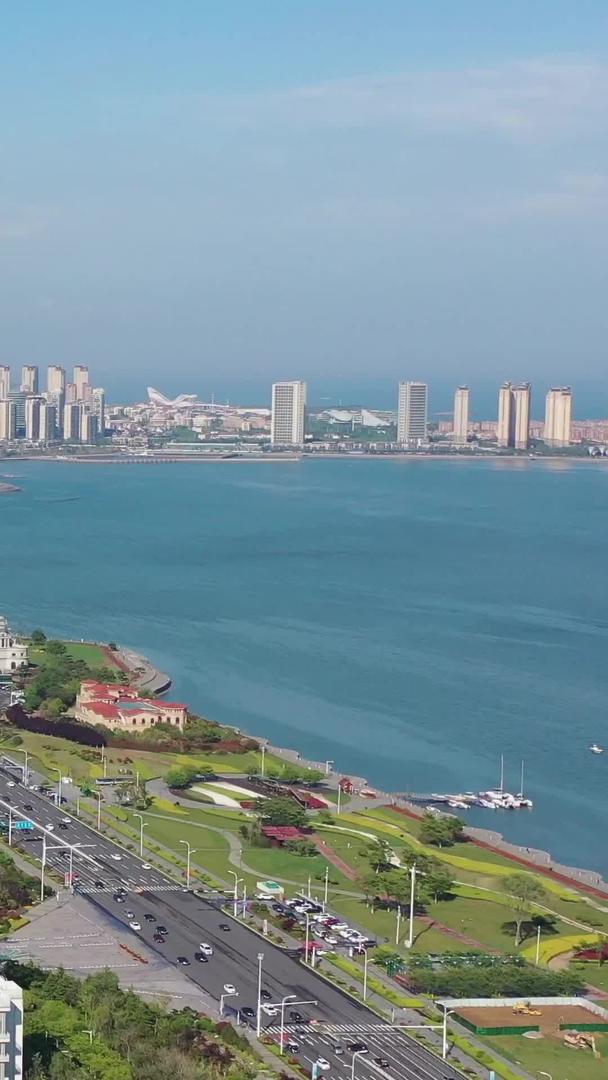 青岛城市风景航拍视频视频的预览图