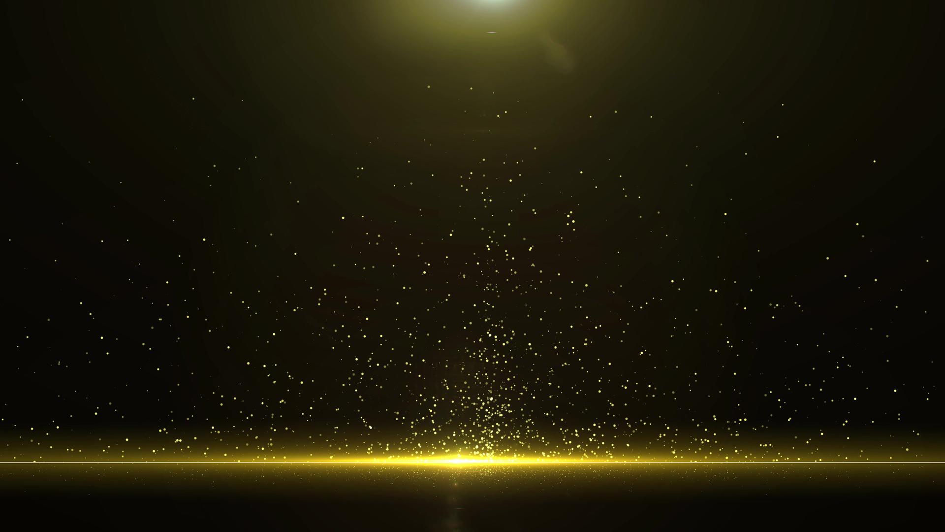 金色粒子光斑上升背景视频的预览图