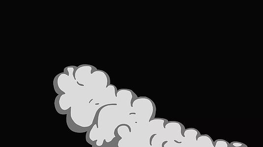 无限循环mg动态浓烟冒烟视频素材视频的预览图