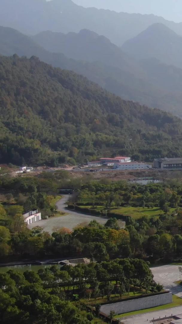 九华山旅游景区航拍大愿文化园视频视频的预览图