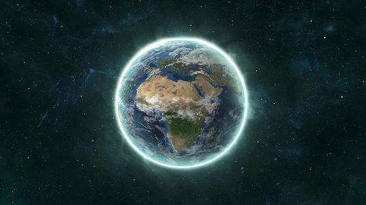 大气地球星空穿梭背景视频的预览图