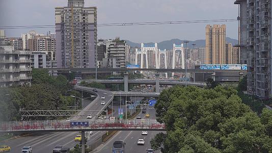 4k重庆谢家湾城市立交桥视频的预览图