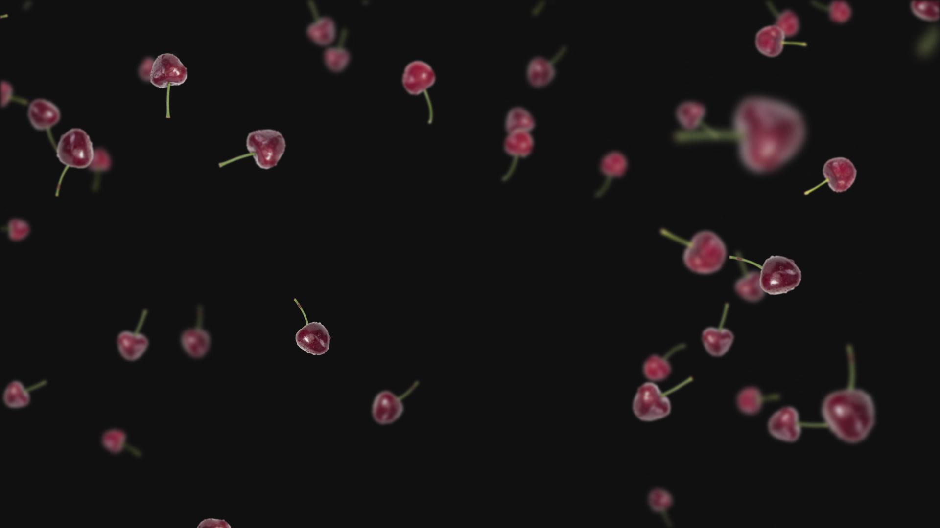 樱桃下落视频元素素材视频的预览图