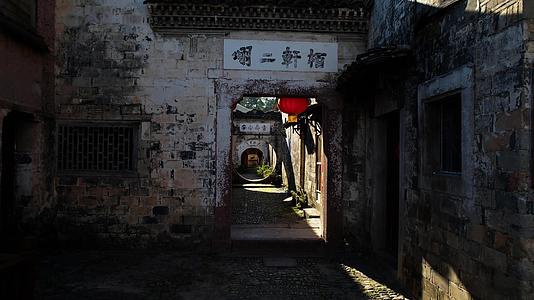 航拍4A景点浙江河阳古民居古建筑视频视频的预览图