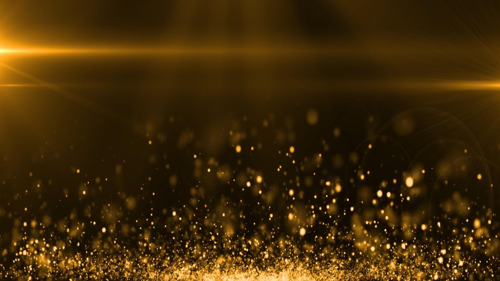 金色粒子光效动态背景视频素材视频的预览图