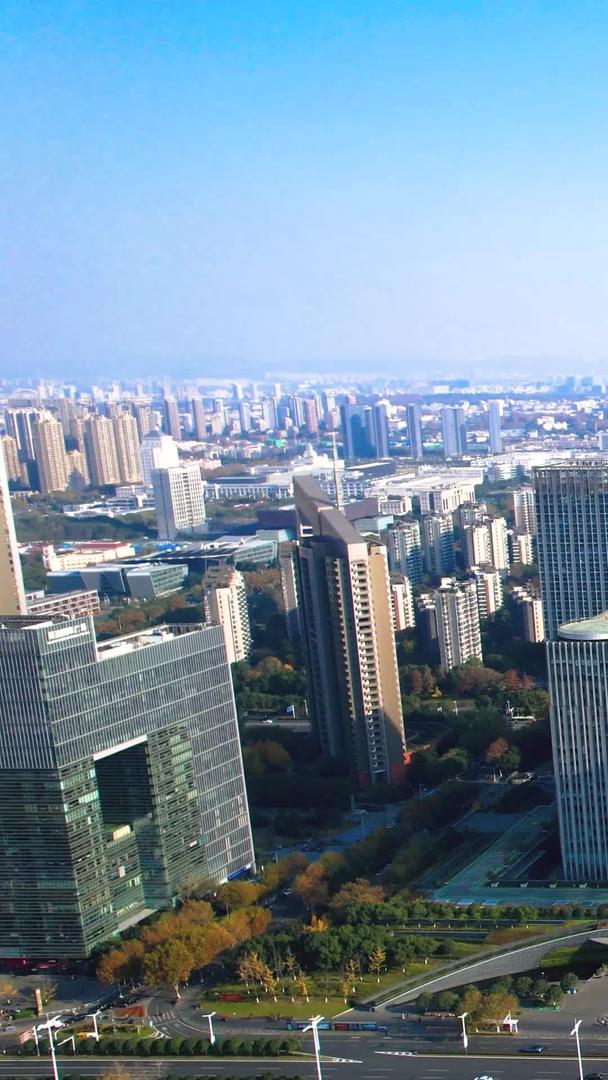 南京河西中央商务区CBD航拍视频的预览图