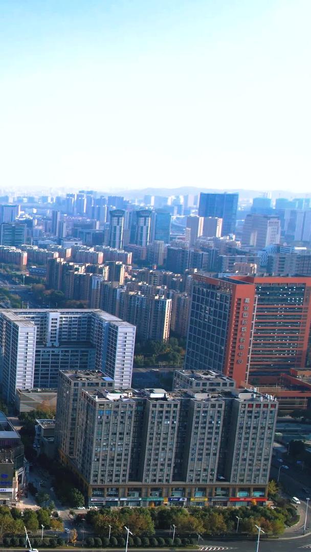 南京河西中央商务区CBD航拍视频的预览图