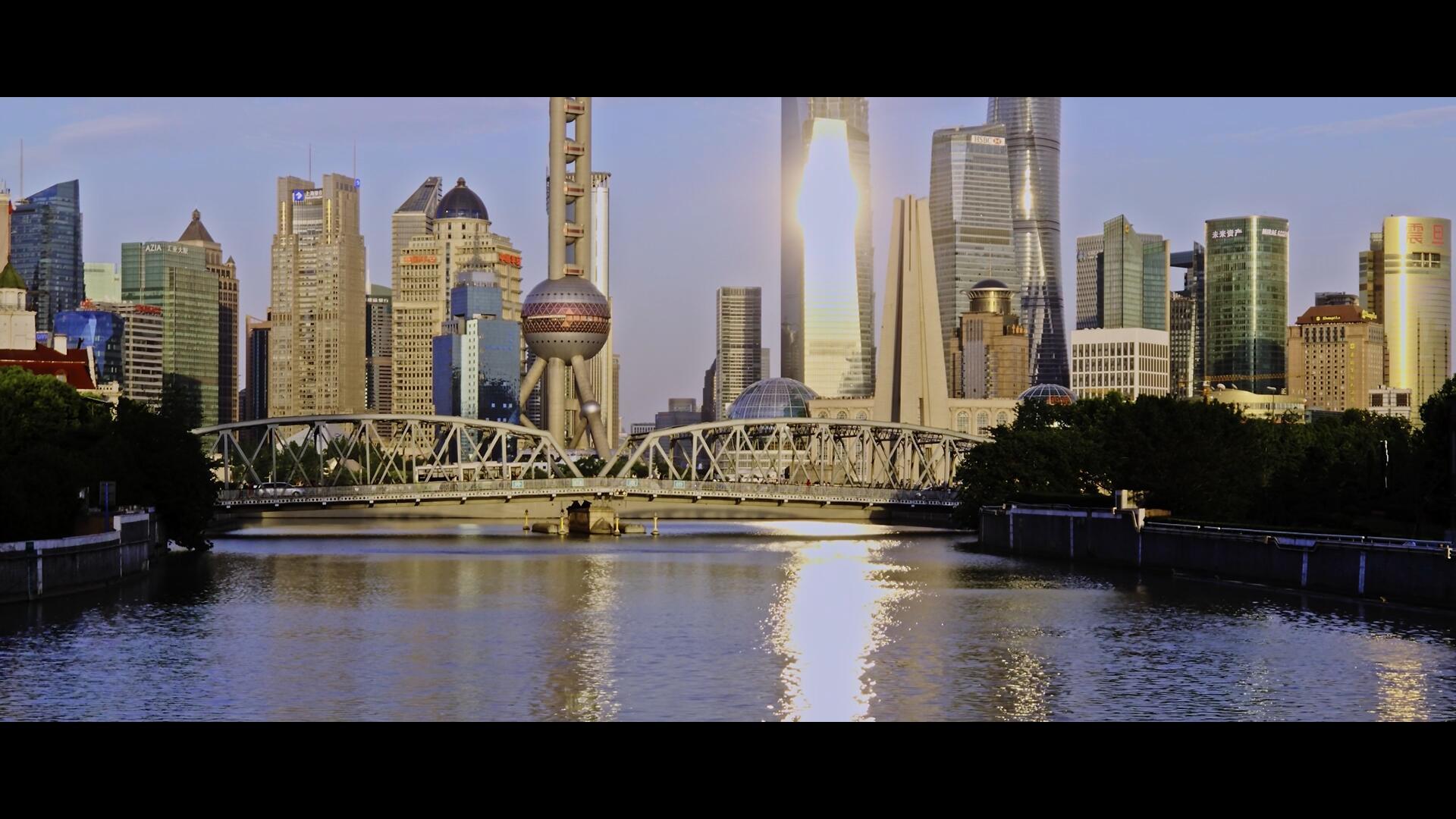 外白渡桥东方明珠电影比例视频视频的预览图