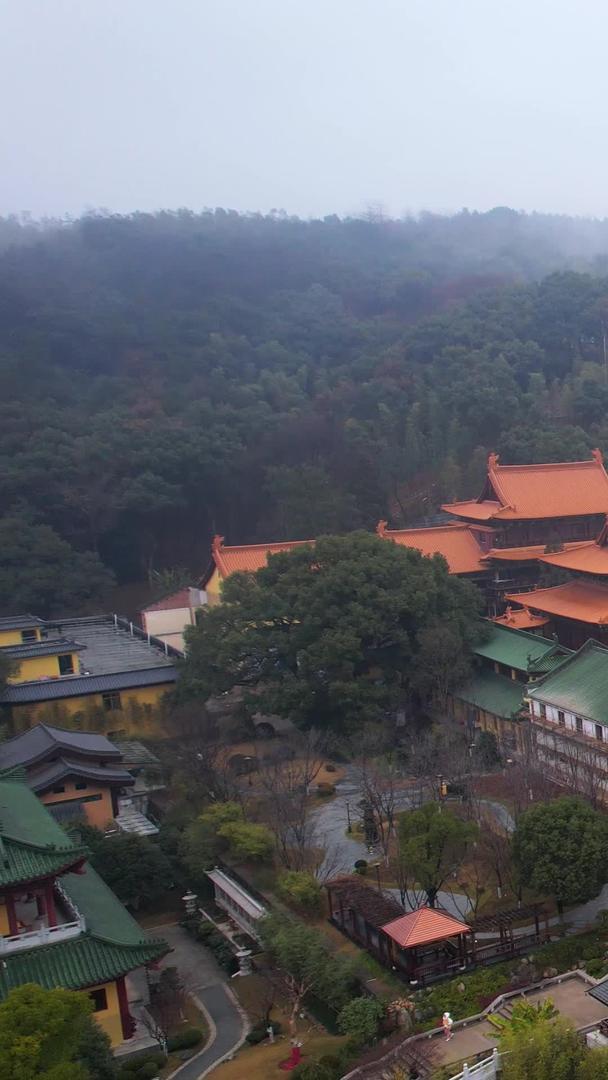 江西九江庐山脚下佛教重点寺院东林寺素材视频的预览图
