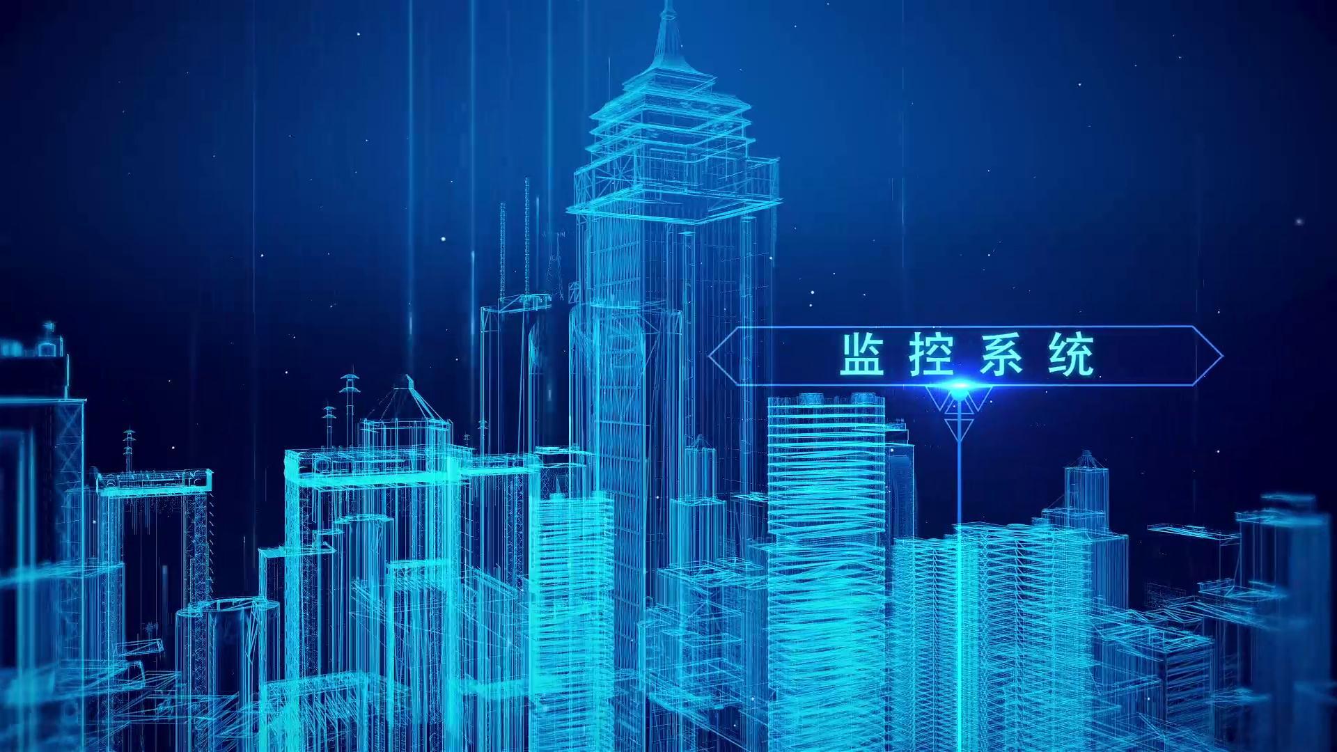 震撼E3D三维科技城市AE模板视频的预览图