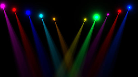 4k舞台灯光照射动画元素视频的预览图
