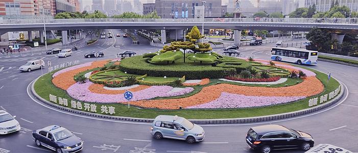 上海陆家嘴环路交通视频的预览图