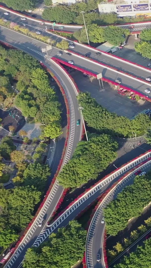 竹溪立交桥桥广西南宁城市交通视频的预览图