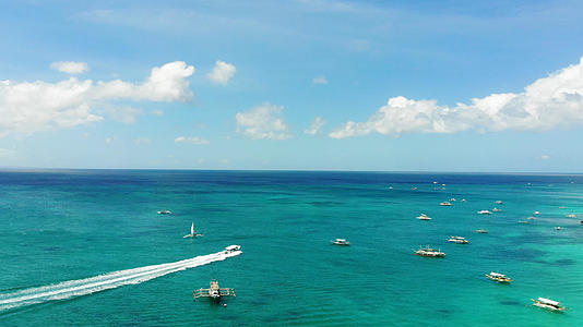 菲律宾长滩岛海上摩托艇视频的预览图