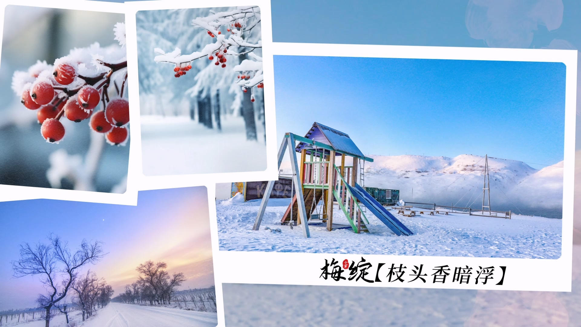 简洁美观小寒节气图文展示AE模板视频的预览图