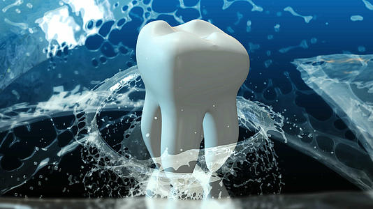 4K三维科技医疗洗牙背景视频的预览图