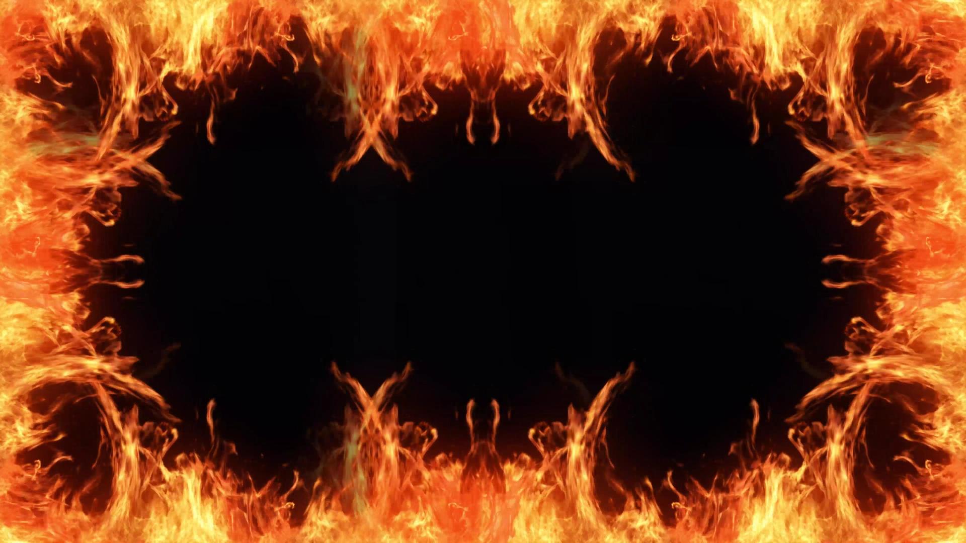 火焰燃烧边框带通道视频的预览图