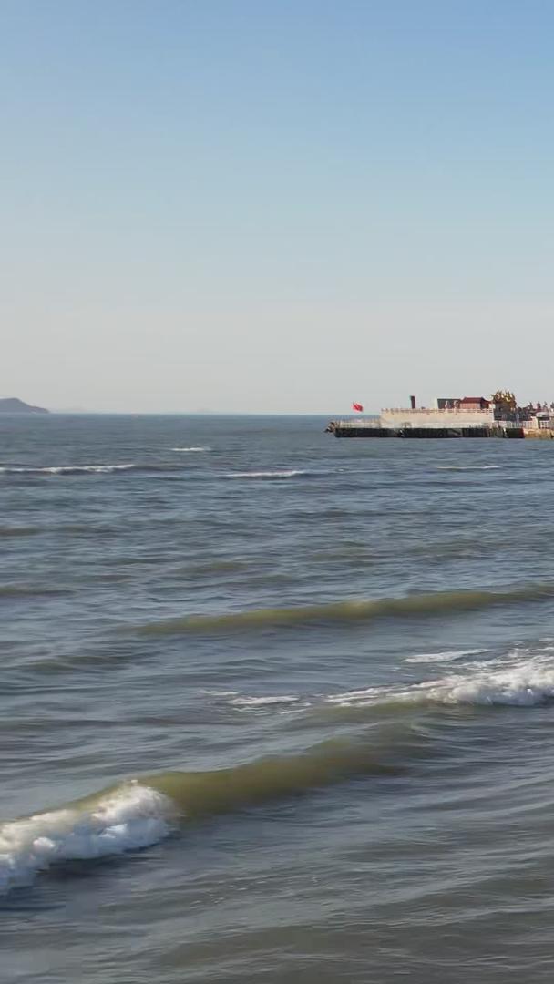 航拍5A海上建筑八仙渡景区视频视频的预览图