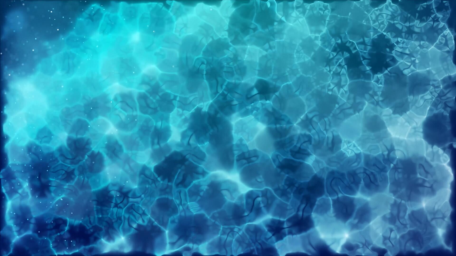 4k蓝色水波纹动画背景视频的预览图