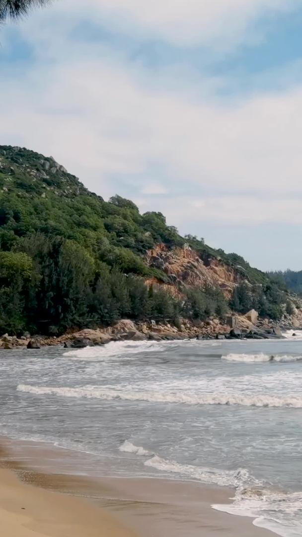 海南万宁神州半岛海湾美景自然风光视频的预览图