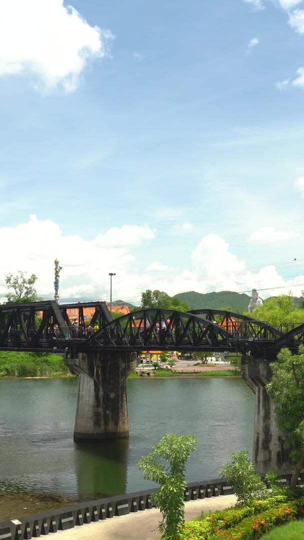 桂河大桥延时泰国北碧地标视频的预览图