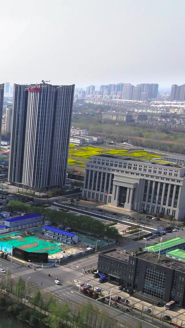 淮安市金融中心航拍地标建筑视频的预览图